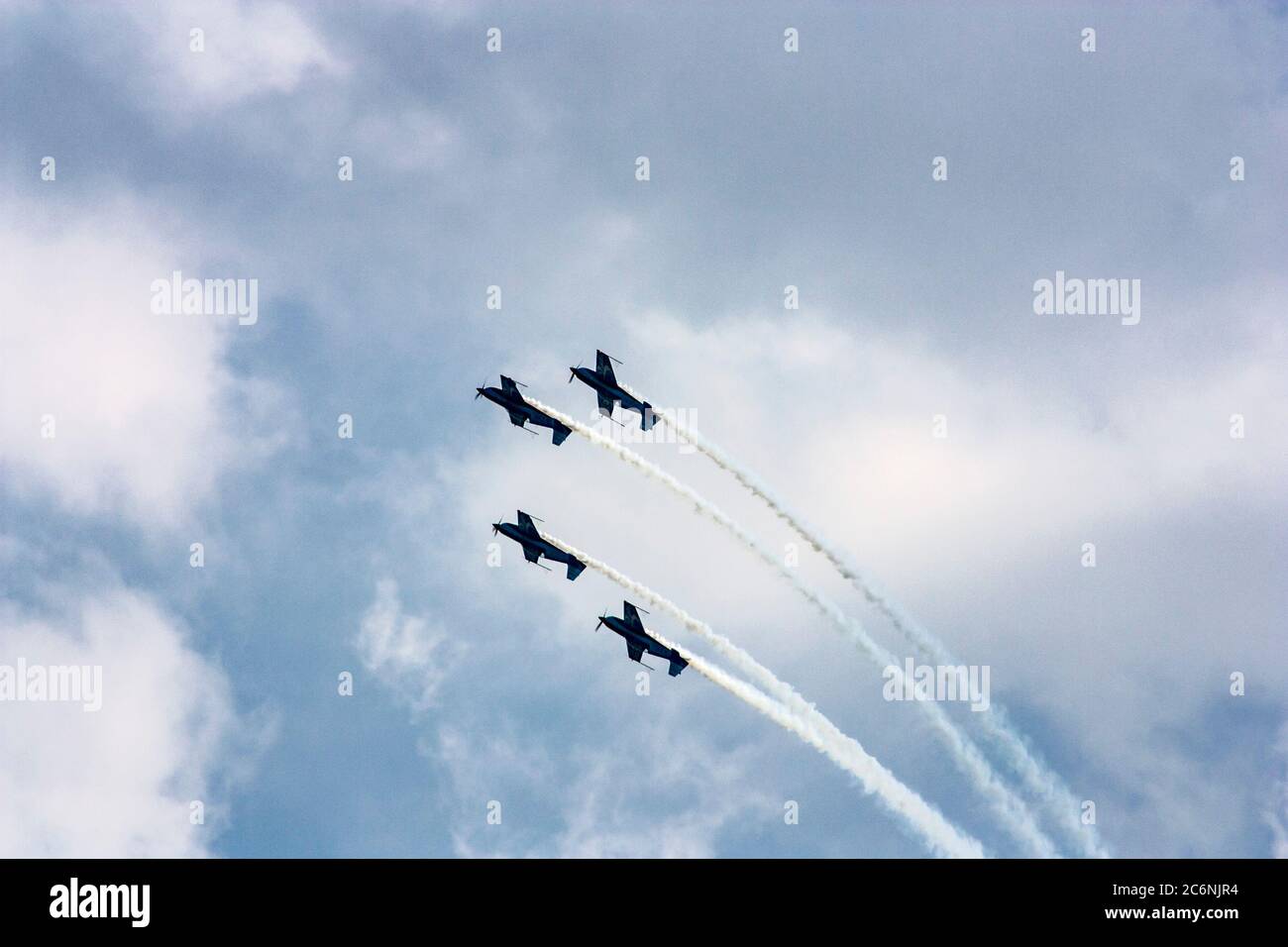 La squadra di aerobica di Blades a Biggin Hill, 2010 Foto Stock