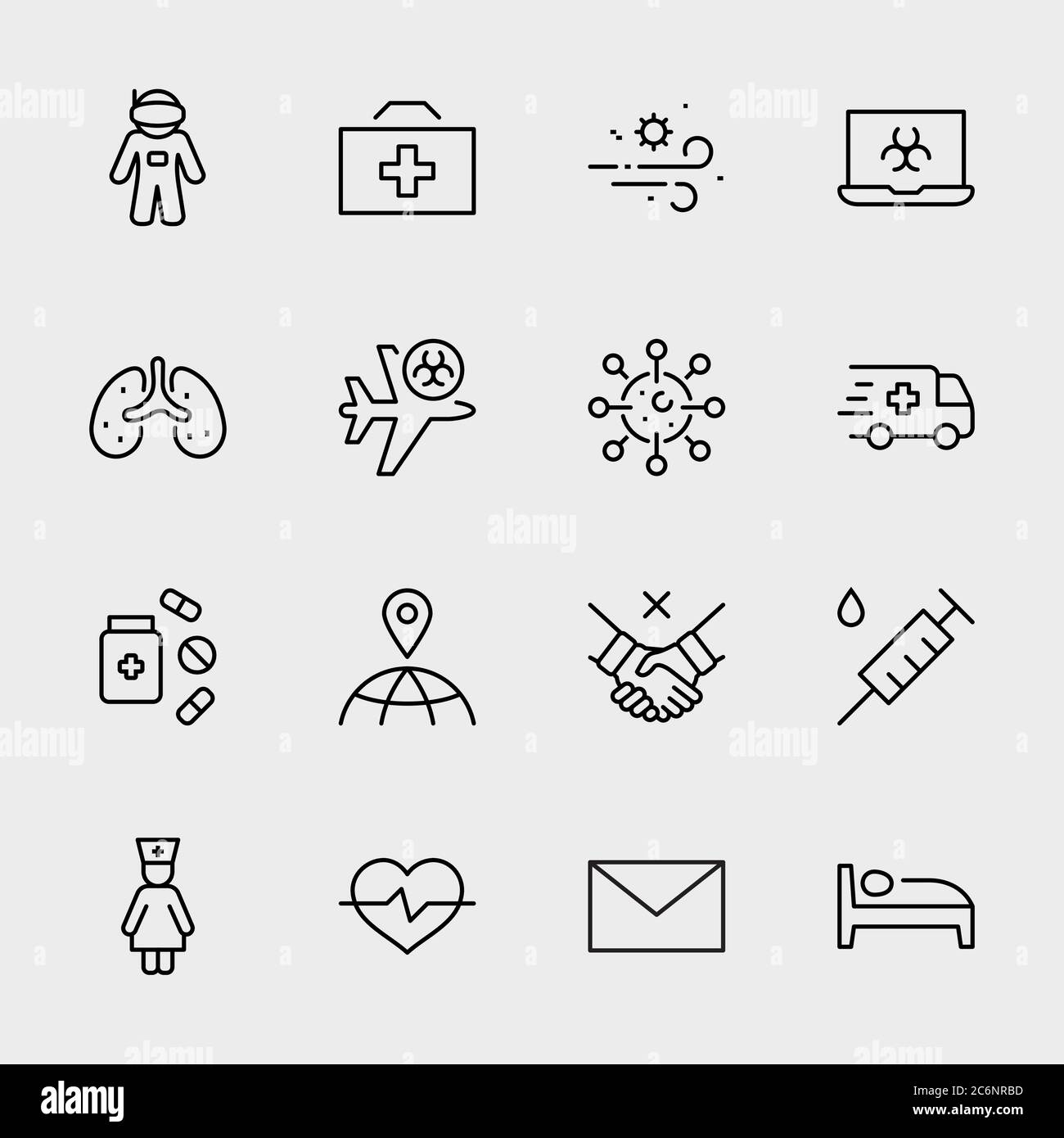 Icona della linea di protezione del coronavirus. Periodo di incubazione dei sintomi del coronavirus. Corsa Illustrazione Vettoriale