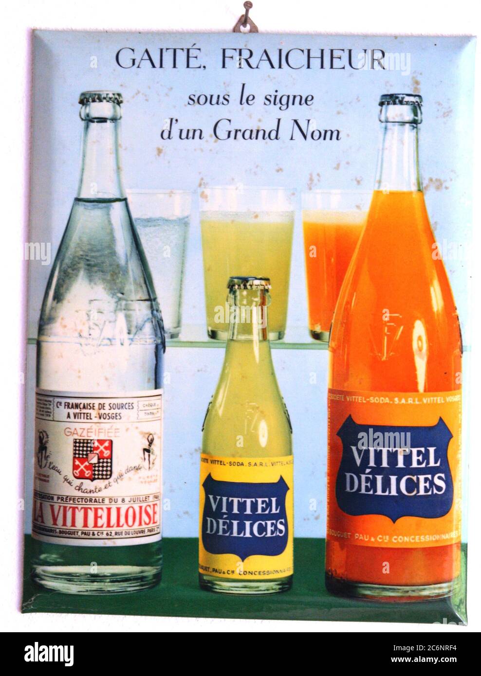 Glacoide Vittel Delices Vitteloise vers 1960 Foto Stock