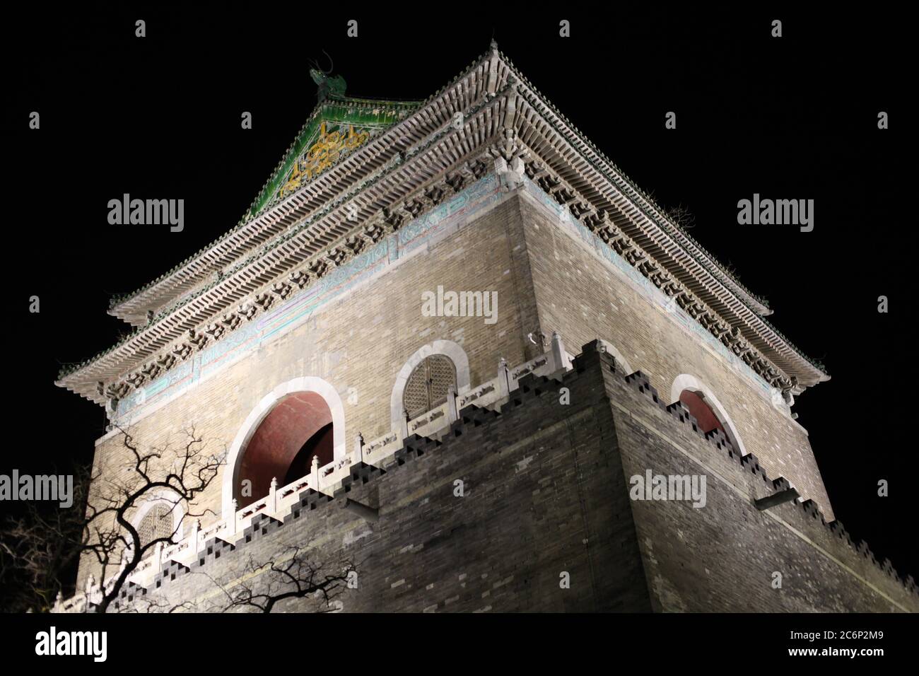 Campanile. Asse centrale di Pechino Foto Stock