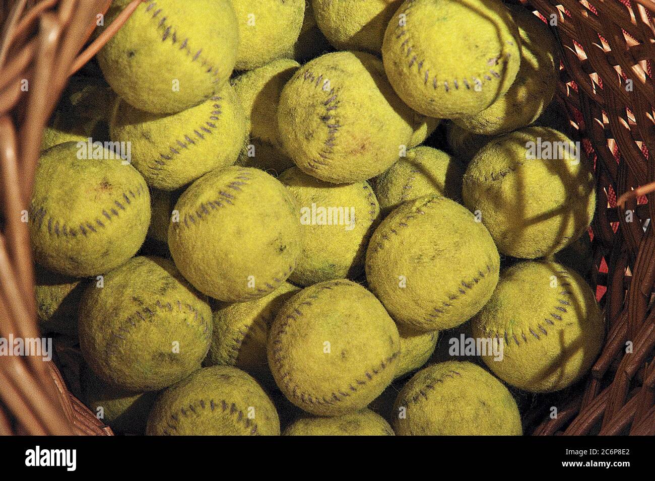 Vere palle da tennis Foto Stock