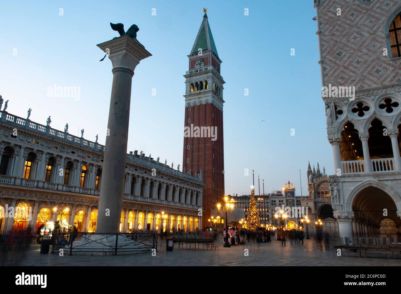 Area di San Marco durante la luce del tramonto Foto Stock