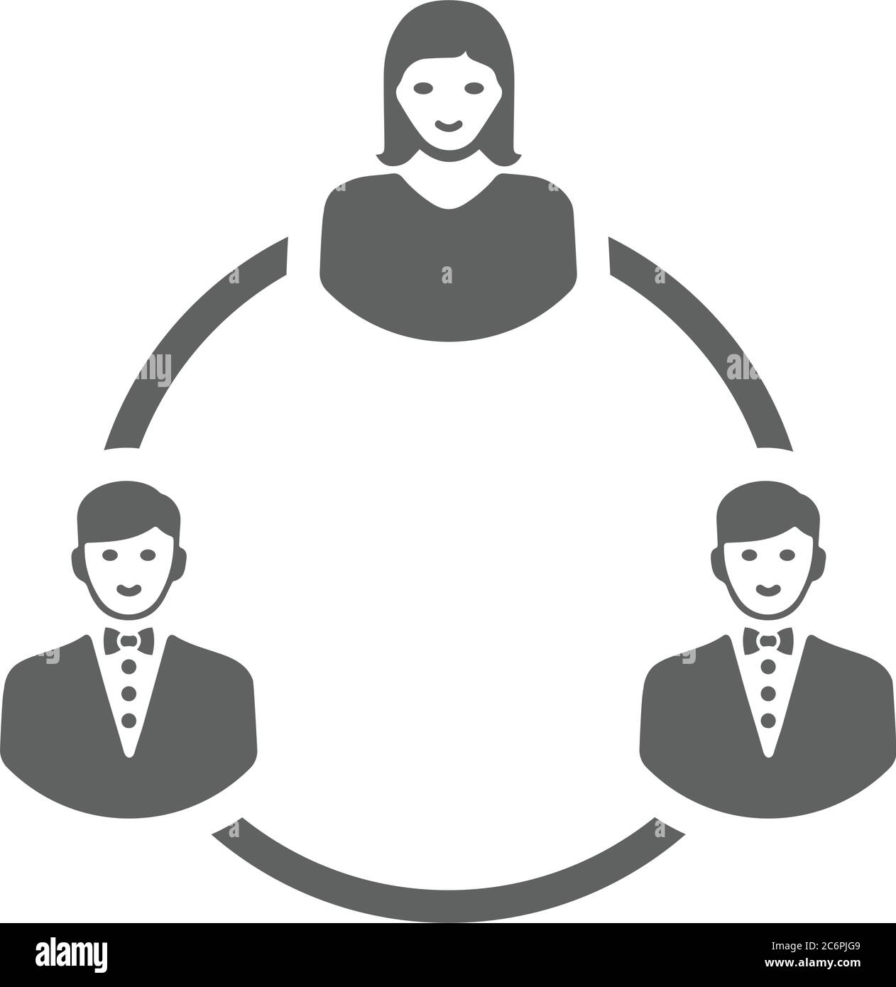 Conversazione aziendale, icona lavoro di squadra. Bel disegno e vettore completamente modificabile per i progetti commerciali, stampa, web o di qualsiasi tipo. Illustrazione Vettoriale