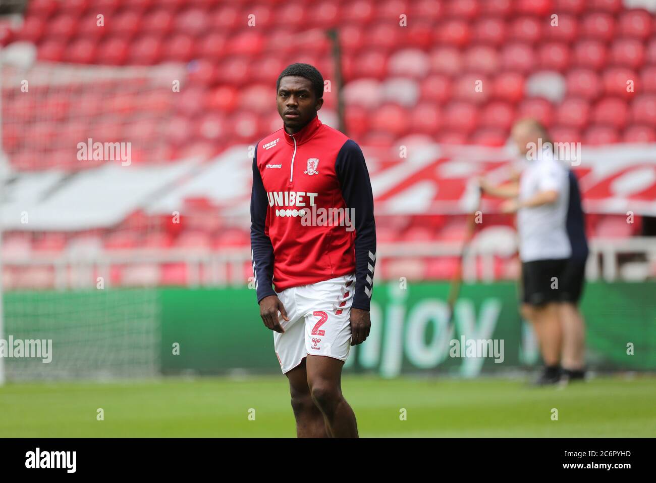 MIDDLESBROUGH, REGNO UNITO. 11 LUGLIO Middlesbrough's Anfernee Dijksteel prima della partita del Campionato Sky Bet tra Middlesbrough e Bristol City al Riverside Stadium, Middlesbrough (Credit: Mark Fletcher | MI News ) Credit: MI News & Sport /Alamy Live News Foto Stock