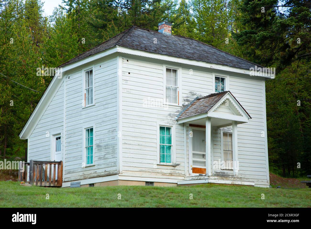 Casa di cura, quartiere storico di Fremont, Umatilla National Forest, Oregon Foto Stock
