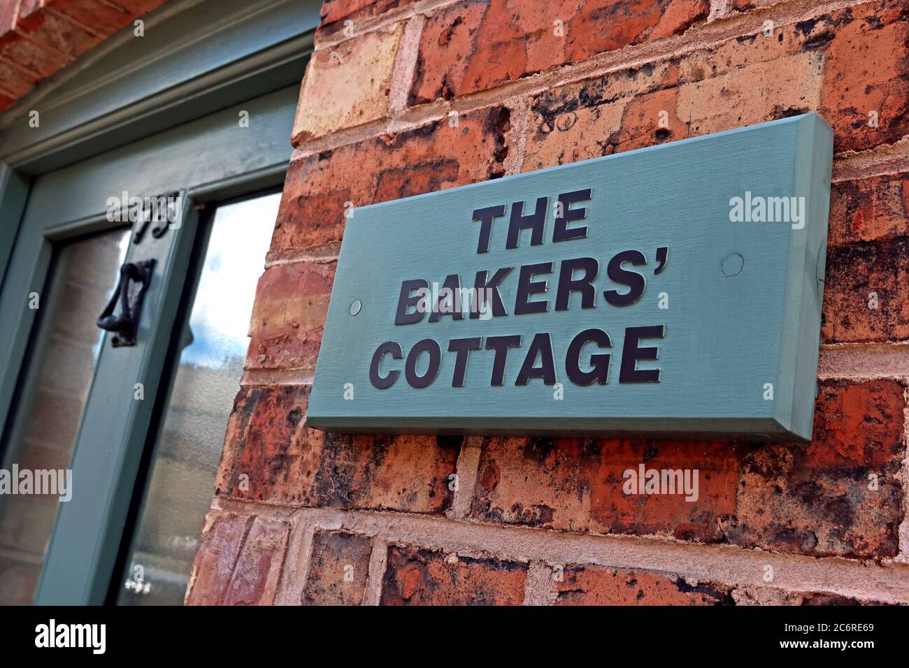 The Bakers Cottage, 75 High Street, Tarvin Village, Cheshire, Inghilterra, UK , CH3 Foto Stock