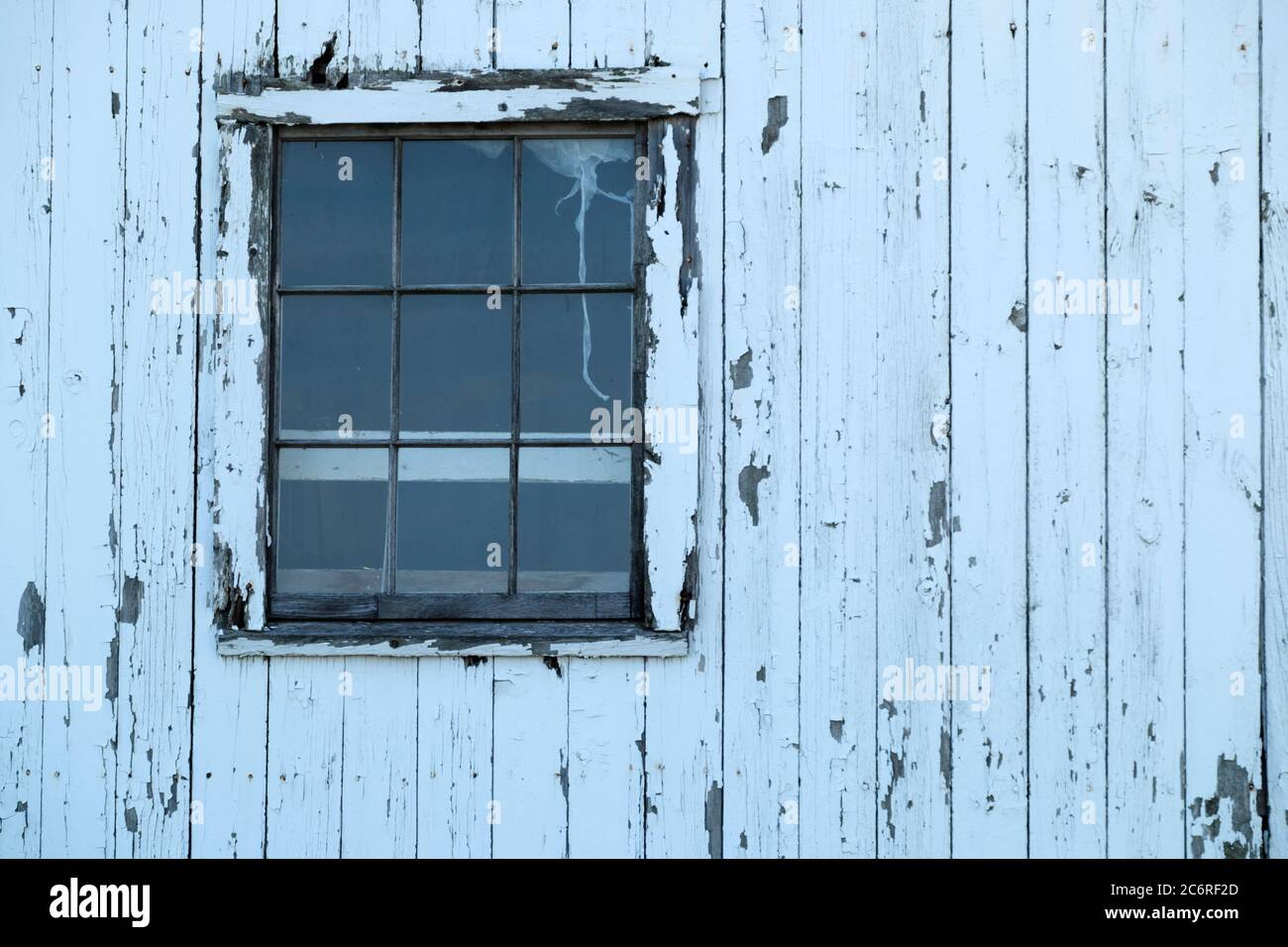 Particolare esterno del fienile caseario a Hebron, Illinois, USA. Foto Stock