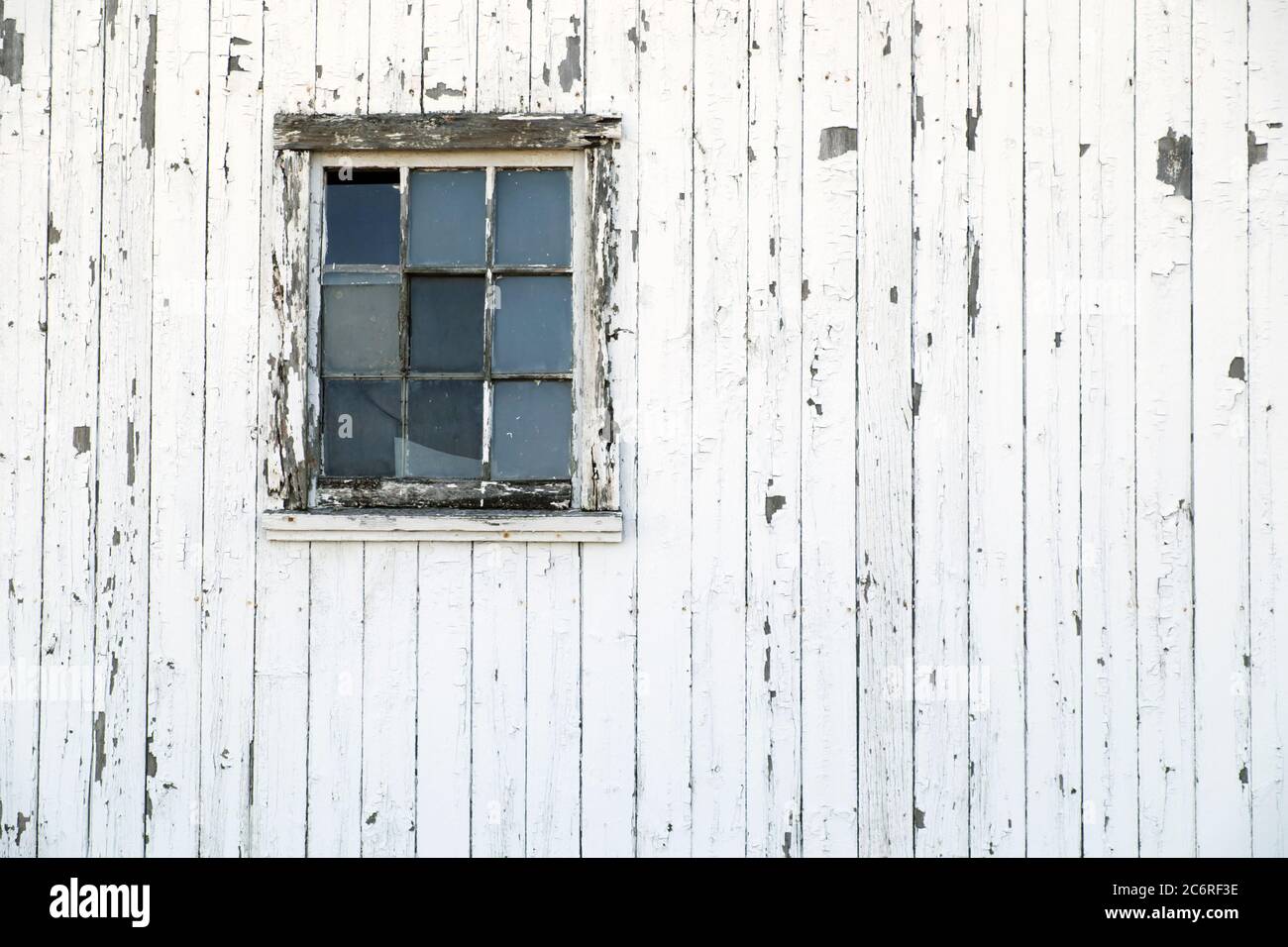 Particolare esterno del fienile caseario a Hebron, Illinois, USA. Foto Stock