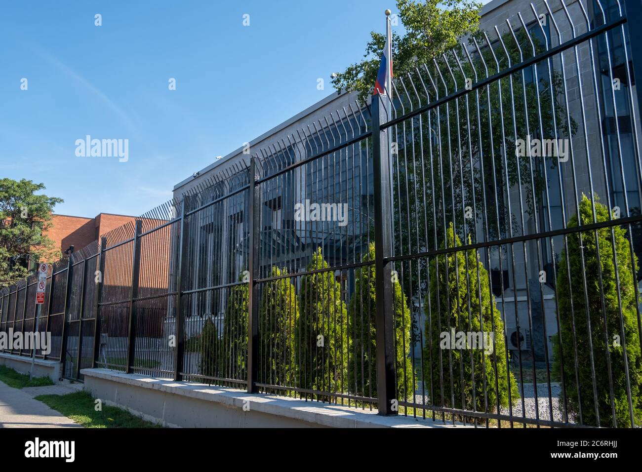 L'Ambasciata di Russia in Canada a 285 Charlotte Street nella capitale canadese di Ottawa, Ontario. Foto Stock