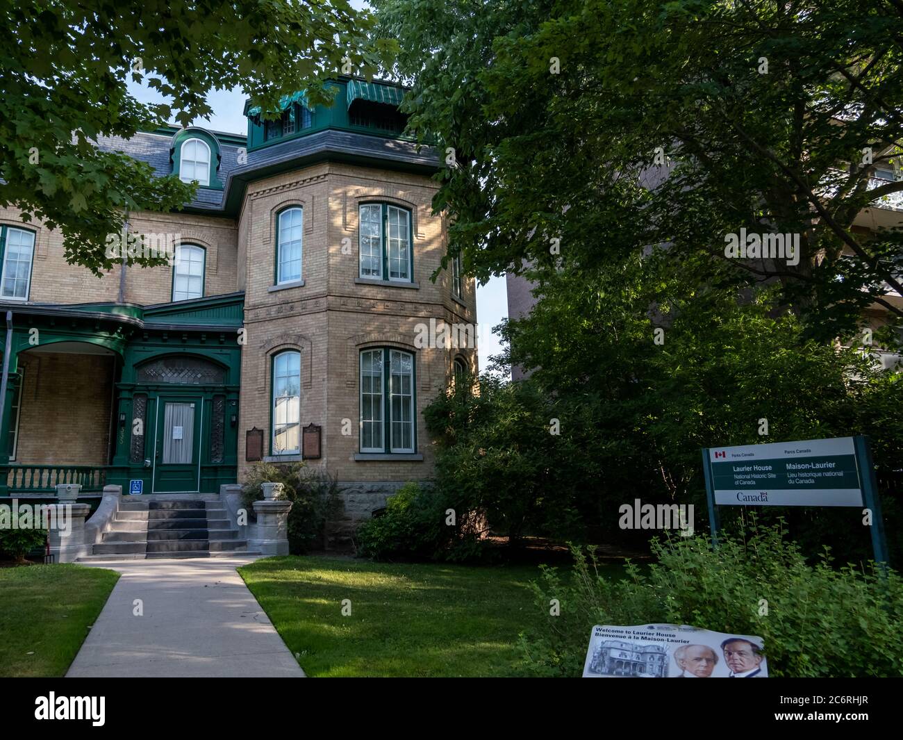 Laurier House è un sito storico nazionale nella capitale canadese di Ottawa, essendo stato la residenza di ex primi ministri Sir Wilfri Foto Stock