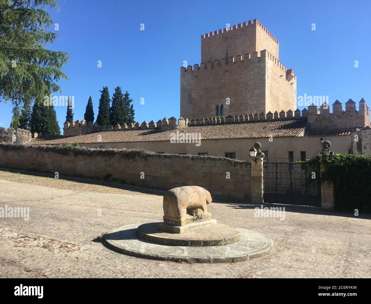 Castello di Enrique II de Trastamara o Castello di Ciudad Rodrigo Foto Stock