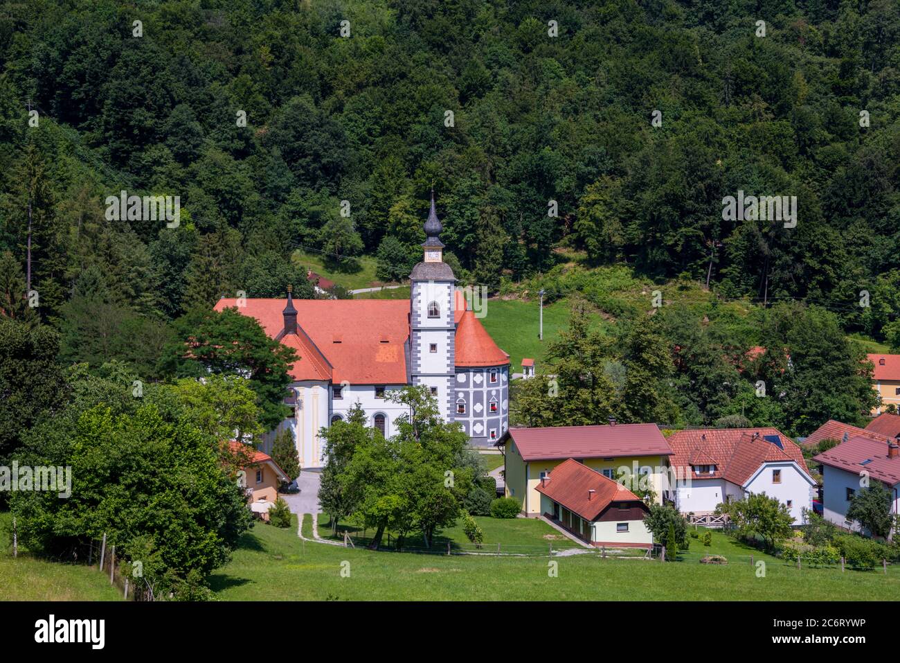 Il Monastero di Olimje, Podcetrtek, Slovenia con vecchia Farmacia, Foto Stock