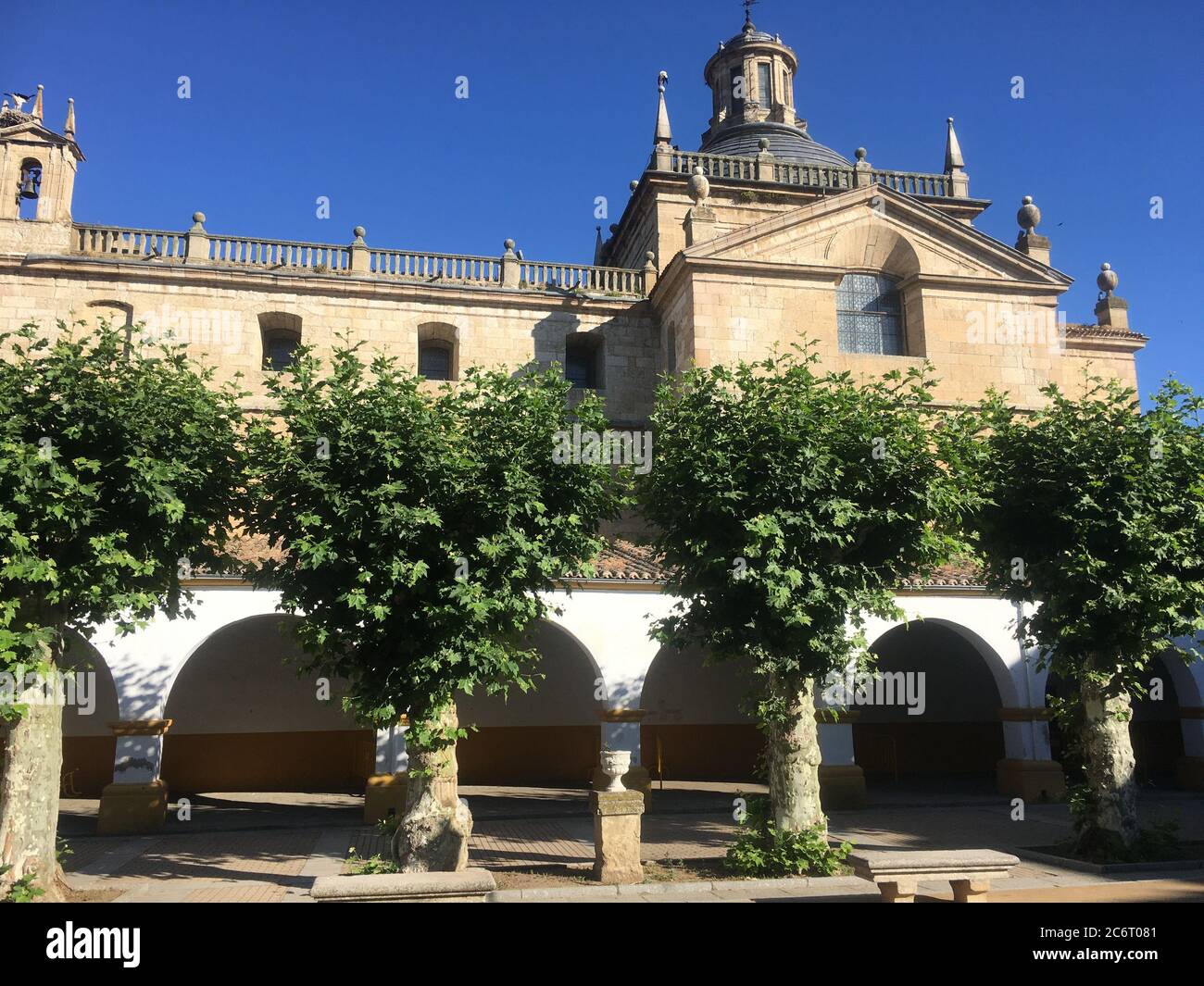 Strade della città Salamanca di Ciudad Rodrigo Foto Stock