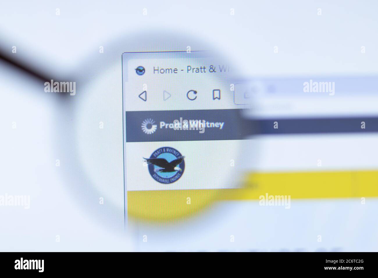 Mosca, Russia - 1 giugno 2020: Sito web Pratt and Whitney con logo , Editoriale illustrativo Foto Stock