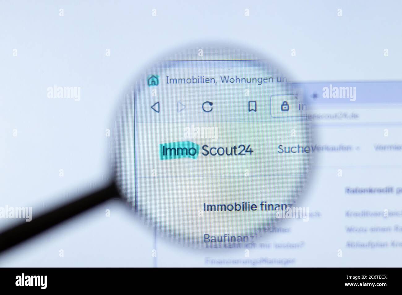 Mosca, Russia - 1 giugno 2020: Sito Immobilienscout24 con logo , Editoriale illustrativo Foto Stock