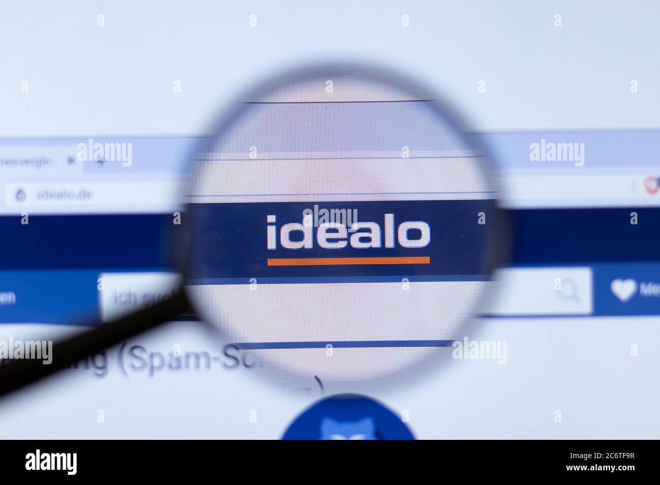 Mosca, Russia - 1 Giugno 2020: Sito web di Idealo con logo , Editoriale illustrativo Foto Stock