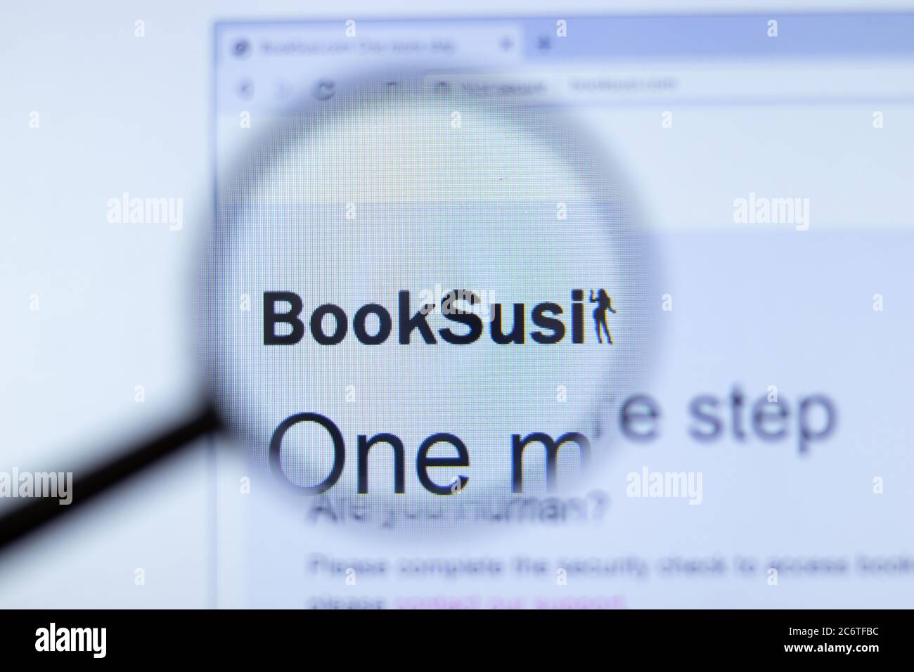Mosca, Russia - 1 giugno 2020: Sito BookSusi con logo , Editoriale illustrativo Foto Stock