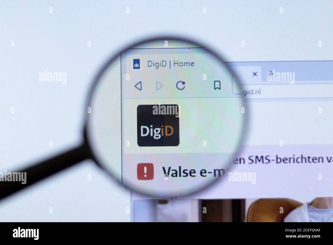 Mosca, Russia - 1 giugno 2020: Sito DigiD con logo , Editoriale illustrativo Foto Stock