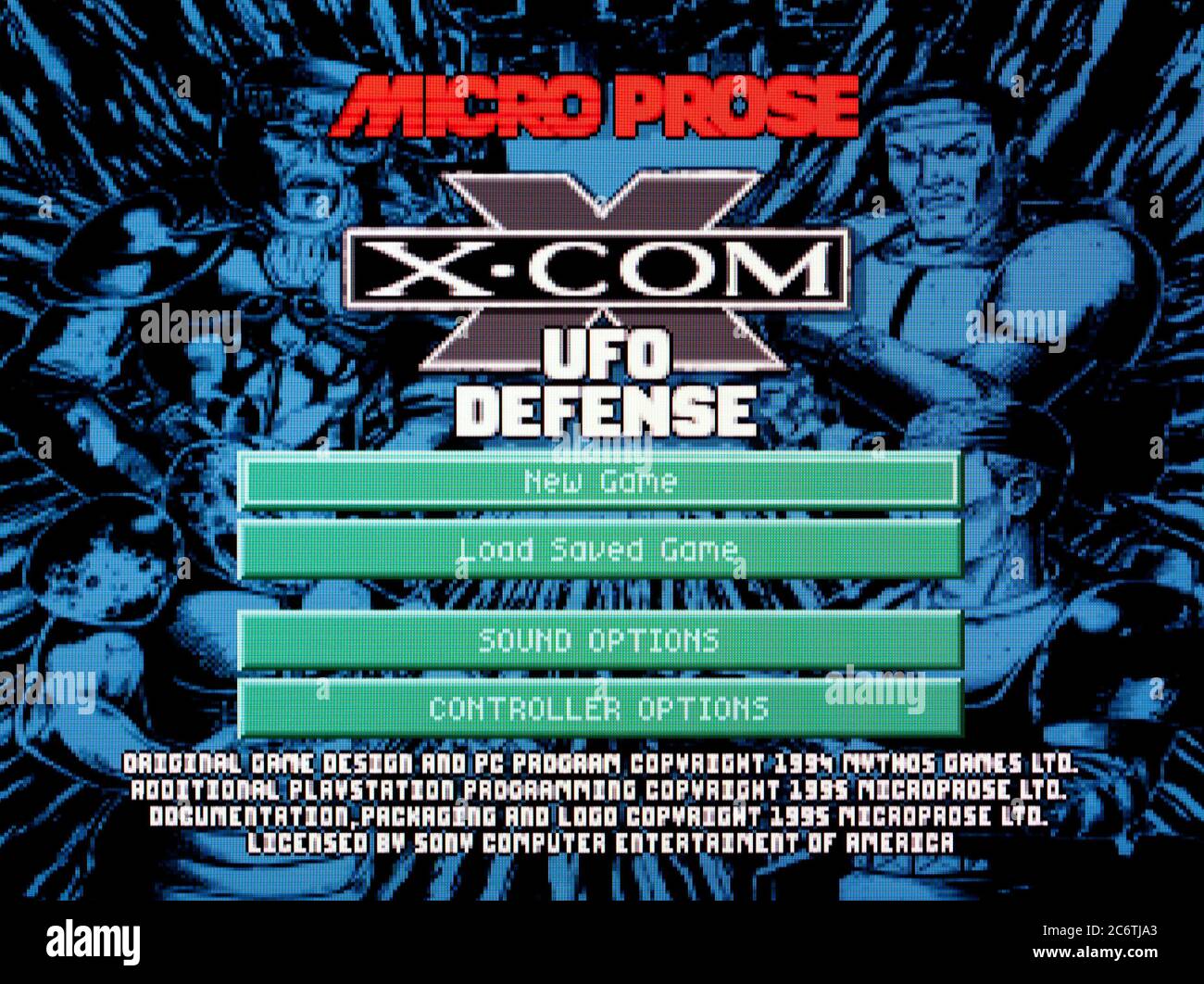 X-COM UFO Defense - Sony PlayStation 1 PSX - solo per uso editoriale Foto Stock