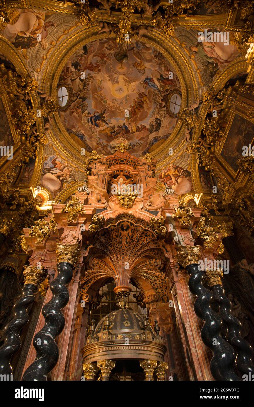 Cupola del tabernacolo della Certosa di Granada Foto Stock