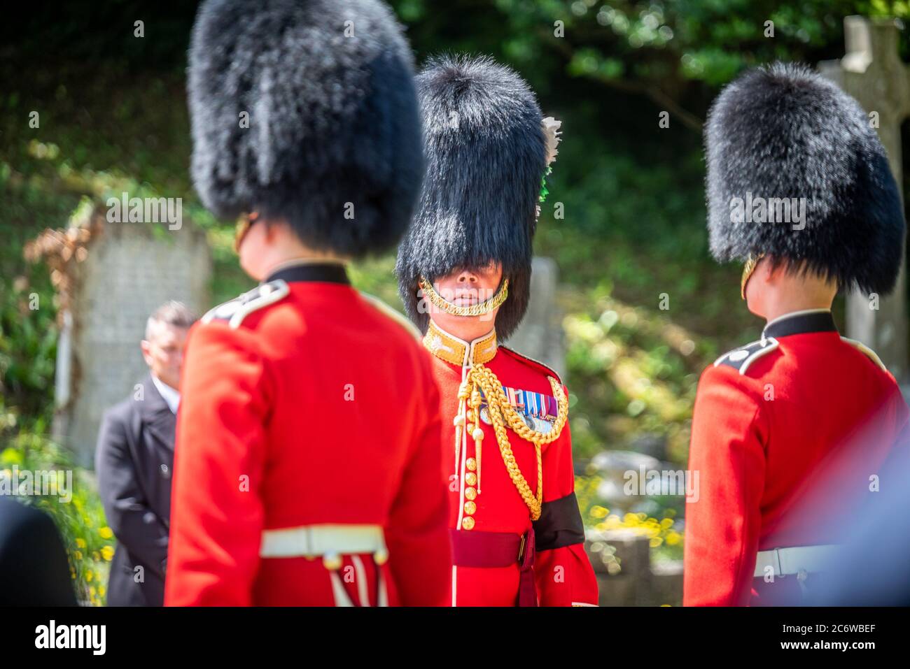 Brighton UK, 10 luglio 2020: Personale militare britannico al funerale di Dame vera Lynn Foto Stock