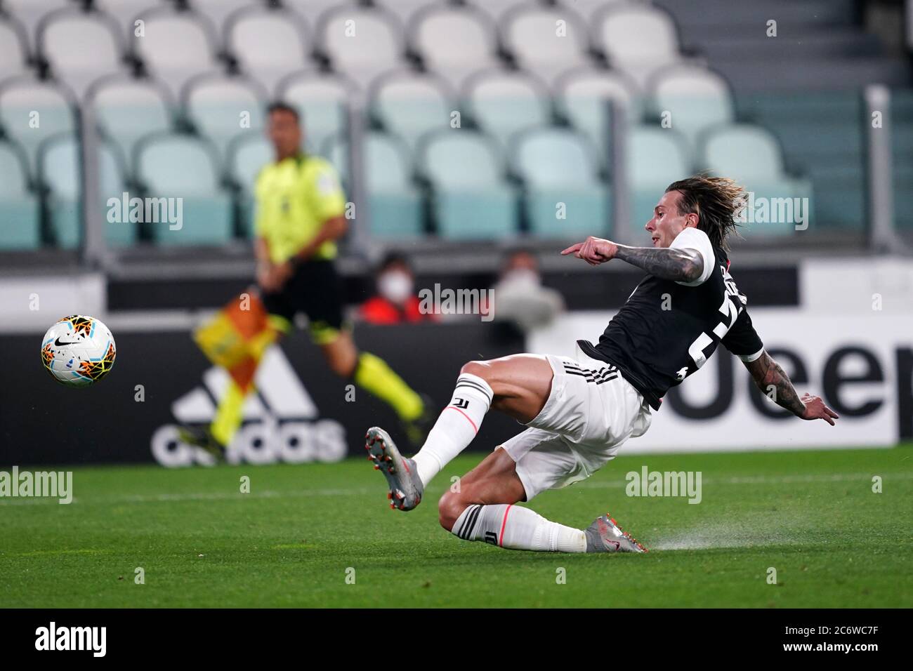 Torino (Italia). 11 Luglio 2020. Calcio italiano Serie A. Juventus FC vs Atalanta Bergamasca Calcio. Federico Bernardeschi di Juventus FC . Foto Stock