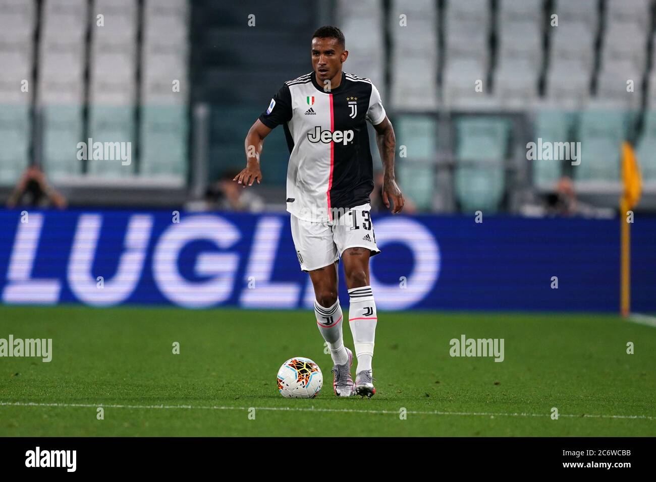 Torino (Italia). 11 Luglio 2020. Calcio italiano Serie A. Juventus FC vs Atalanta Bergamasca Calcio. Danilo di Juventus FC . Foto Stock