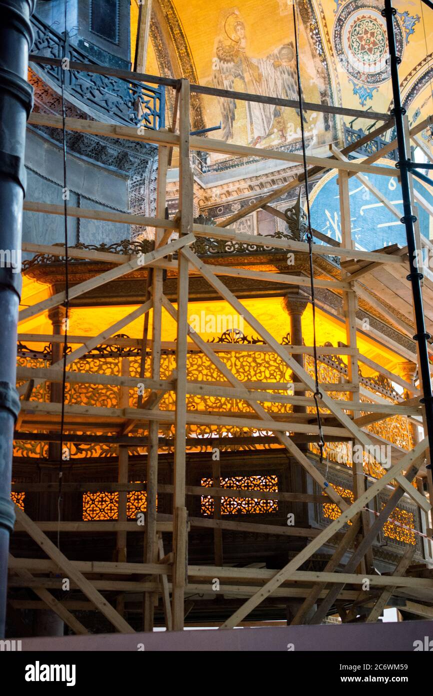 Hagia Sophia decorata con mosaici in periodo bizantino Foto Stock