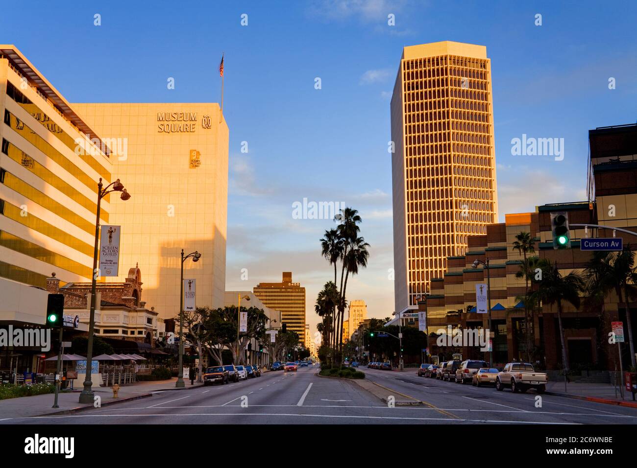 Museum Square su Wilshire Boulevard, Los Angeles, California, USA, Nord America Foto Stock