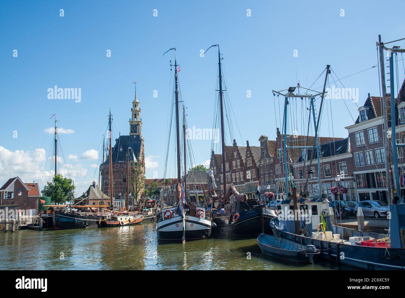Porto storico di Hoorn, Hoorn Foto Stock