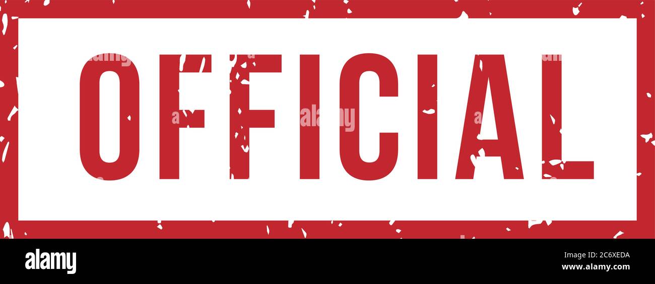 Timbro ufficiale in gomma. Sigillo in colorante o pigmento per documenti e post isolato su sfondo bianco. Segno di smerigliatura Illustrazione Vettoriale