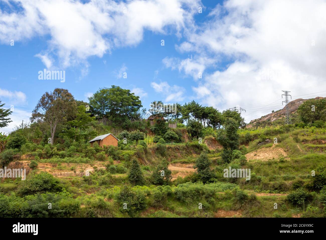 Un paesaggio immagini dell'isola di Madagascar Foto Stock