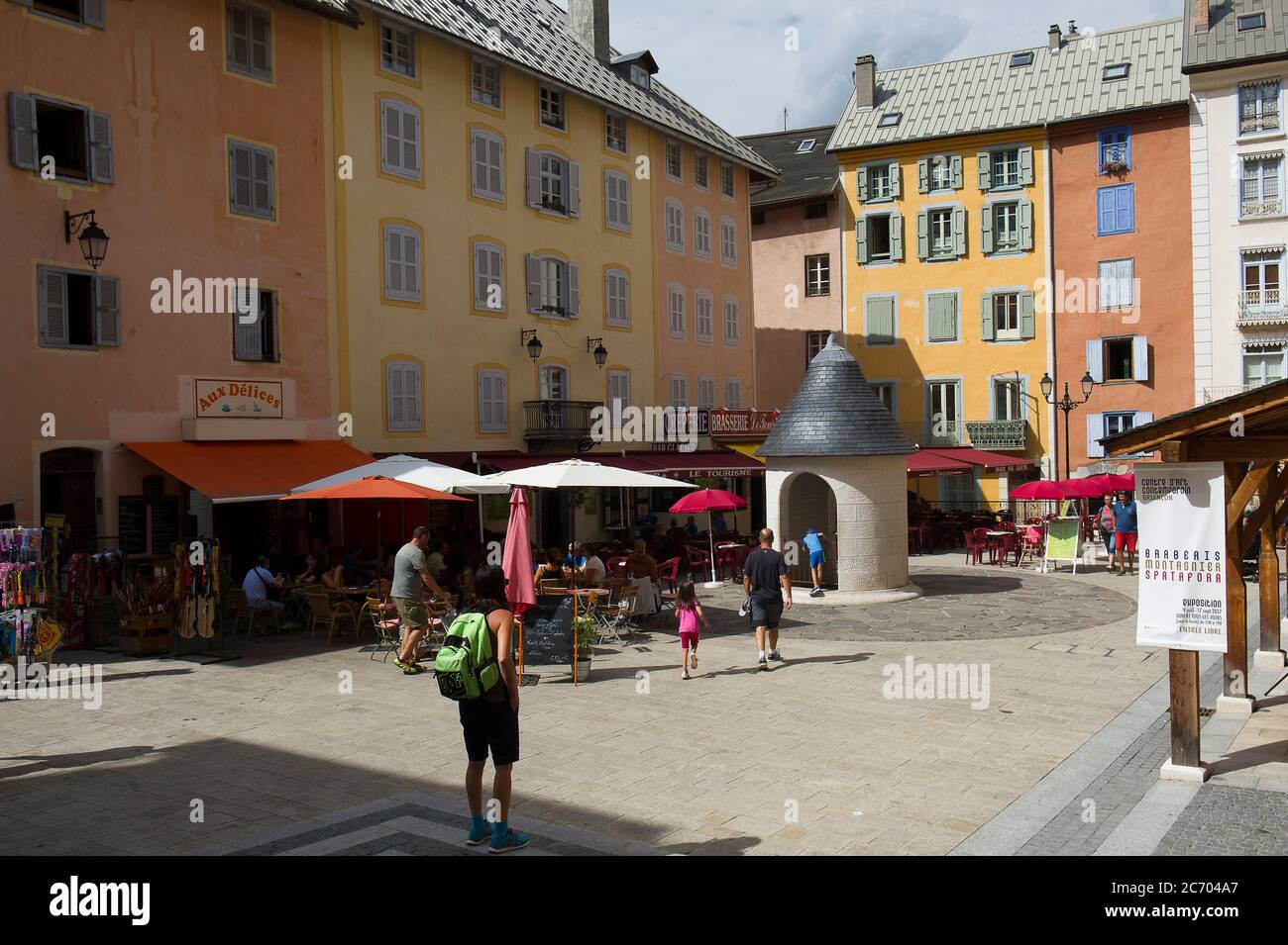 Europa, Francia, Briançon dipartimento delle Côte Alpi Provenza-Alpi-Costa Azzurra. Forte del castello antico Foto Stock