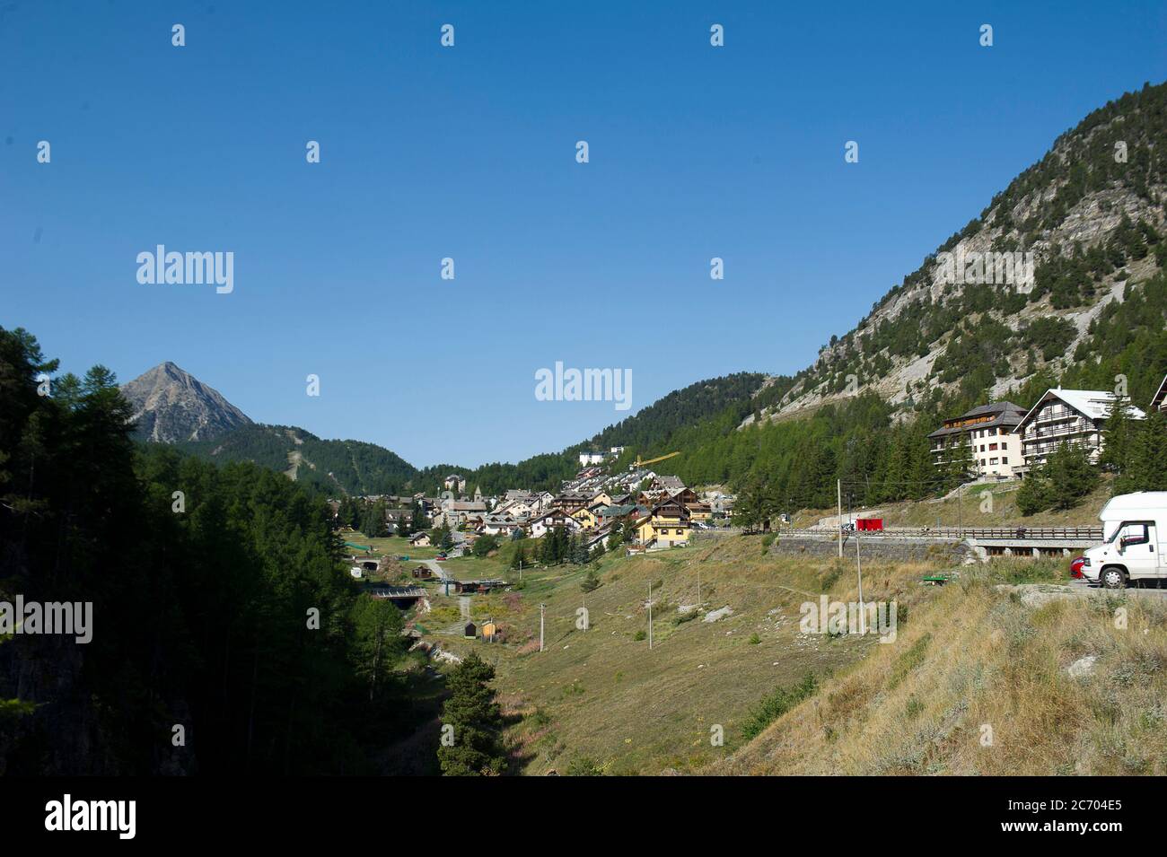 Europa, Francia, Briançon dipartimento delle Côte Alpi Provenza-Alpi-Costa Azzurra. Foto Stock