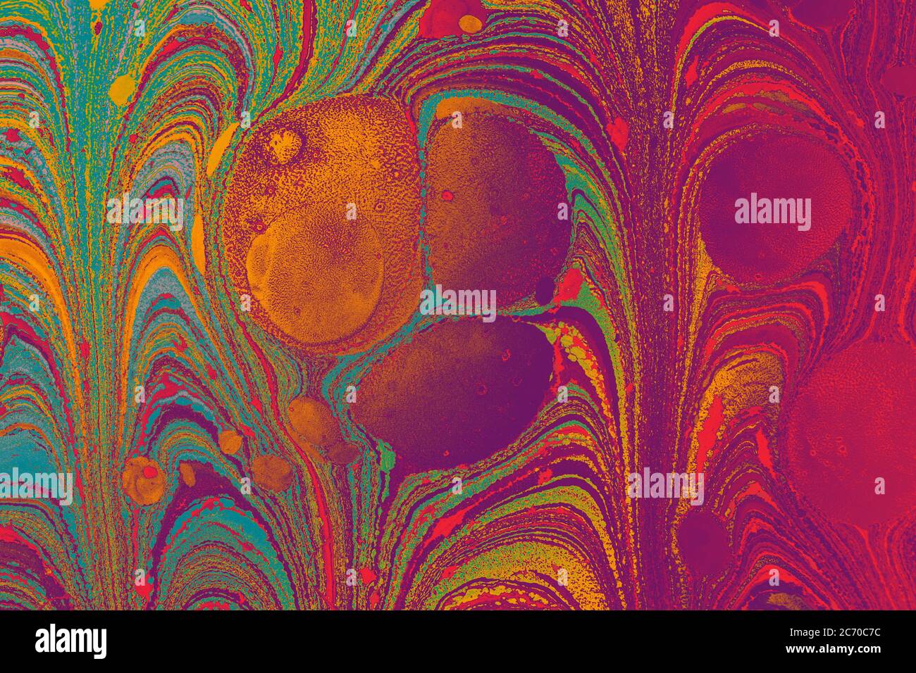 Disegno di marbling astratto per tessuto, disegno. Texture di sfondo di marbling Foto Stock