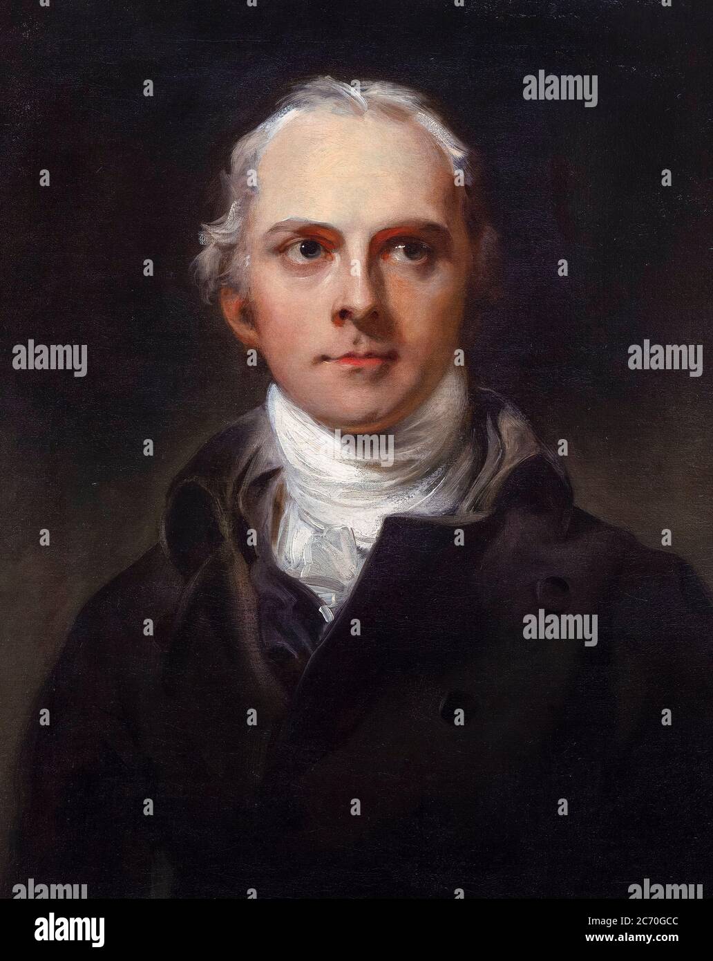 Samuel Lysons (1763-1819), antiquario, archeologo e incisore inglese, ritratto di Sir Thomas Lawrence, 1799 Foto Stock Samuel Lysons (1763-1819), antiquario, archeologo e incisore inglese, ritratto di Sir Thomas Lawrence, 1799 Foto Stock