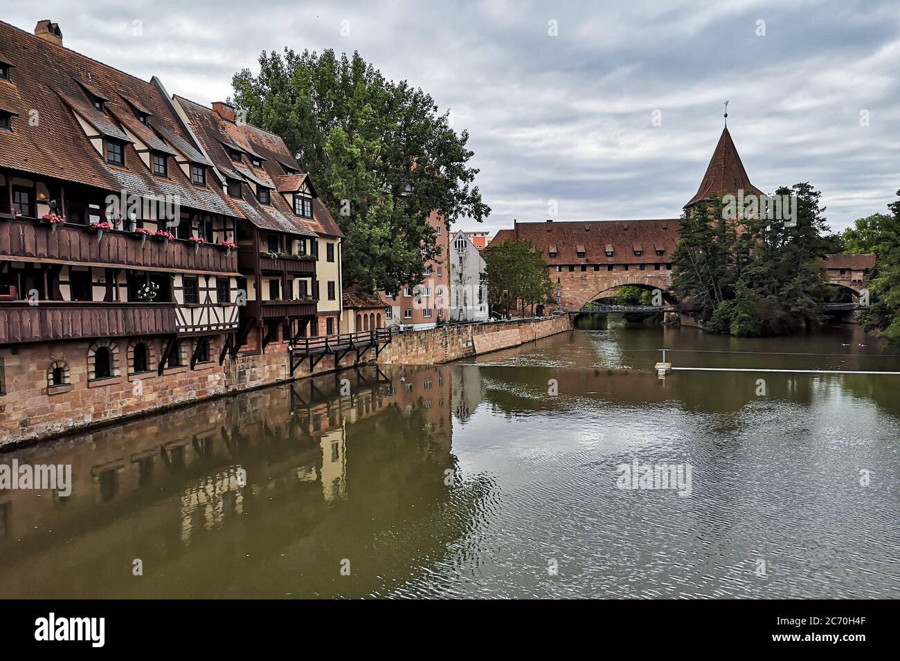 Norimberga, germania - 4 giugno 2020: Famosa città vecchia storica di Norimberga in Franconia, germania architettura punto di riferimento Foto Stock