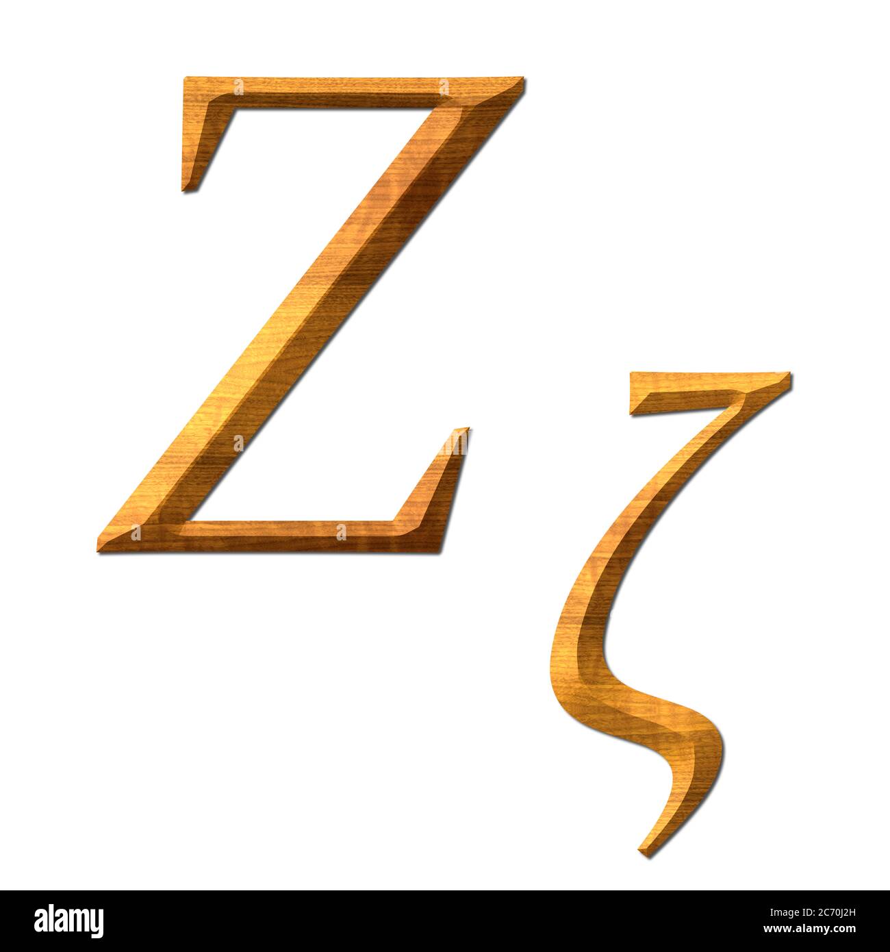Zita. Alfabeto greco tessitura legno istruzione Foto Stock