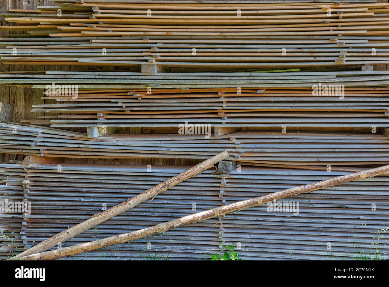 DE - BAVARIA: Tavole di legno che vengono bevite nel modo tradizionale Foto Stock