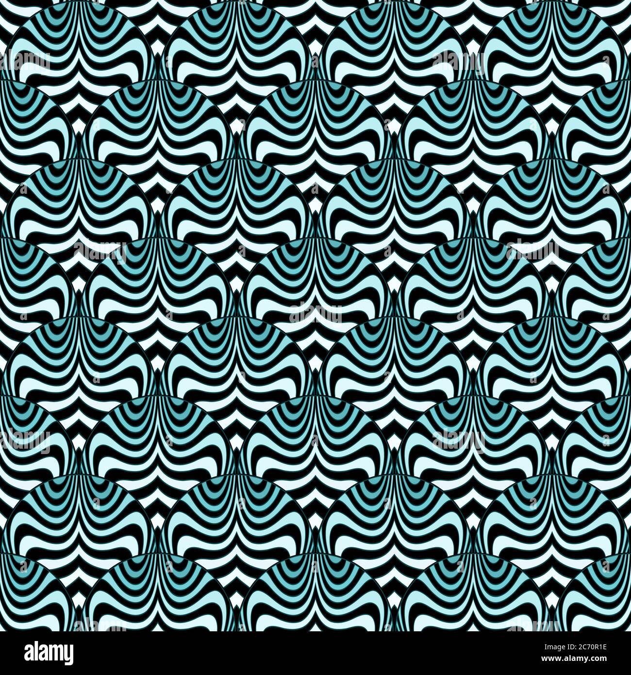 Sfondo delle onde con effetto di distorsione Illustrazione Vettoriale