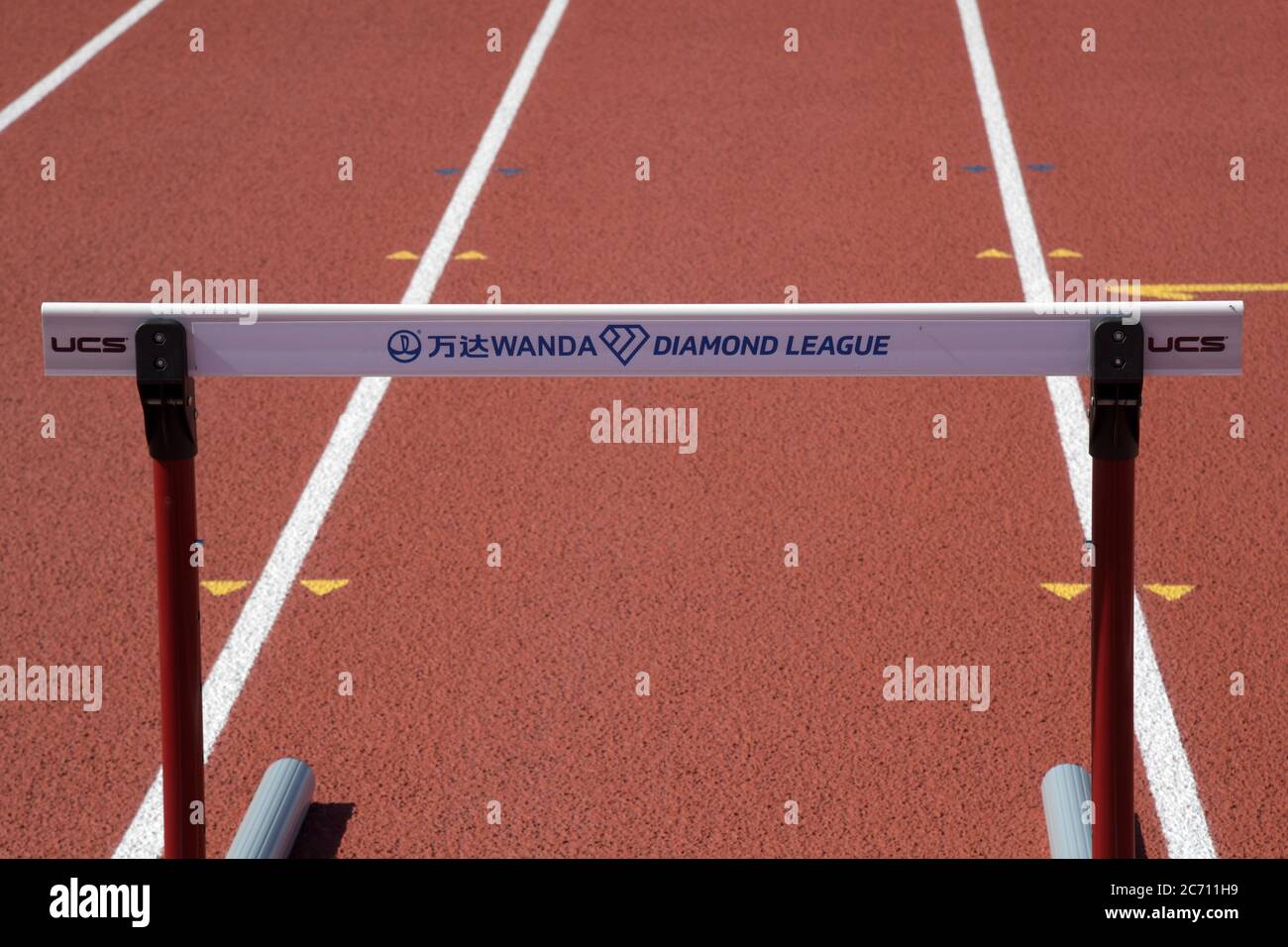 UCS Hinterdle al Zurich Weltklasse Inspiration Games, giovedì 9 luglio 2020, a Walnut, California. Il concorso virtuale ha visto la partecipazione di 30 atleti in otto Foto Stock