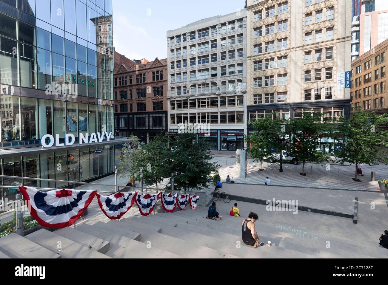 Downtown Crossing, Boston, Massachusetts Stati Uniti Foto Stock