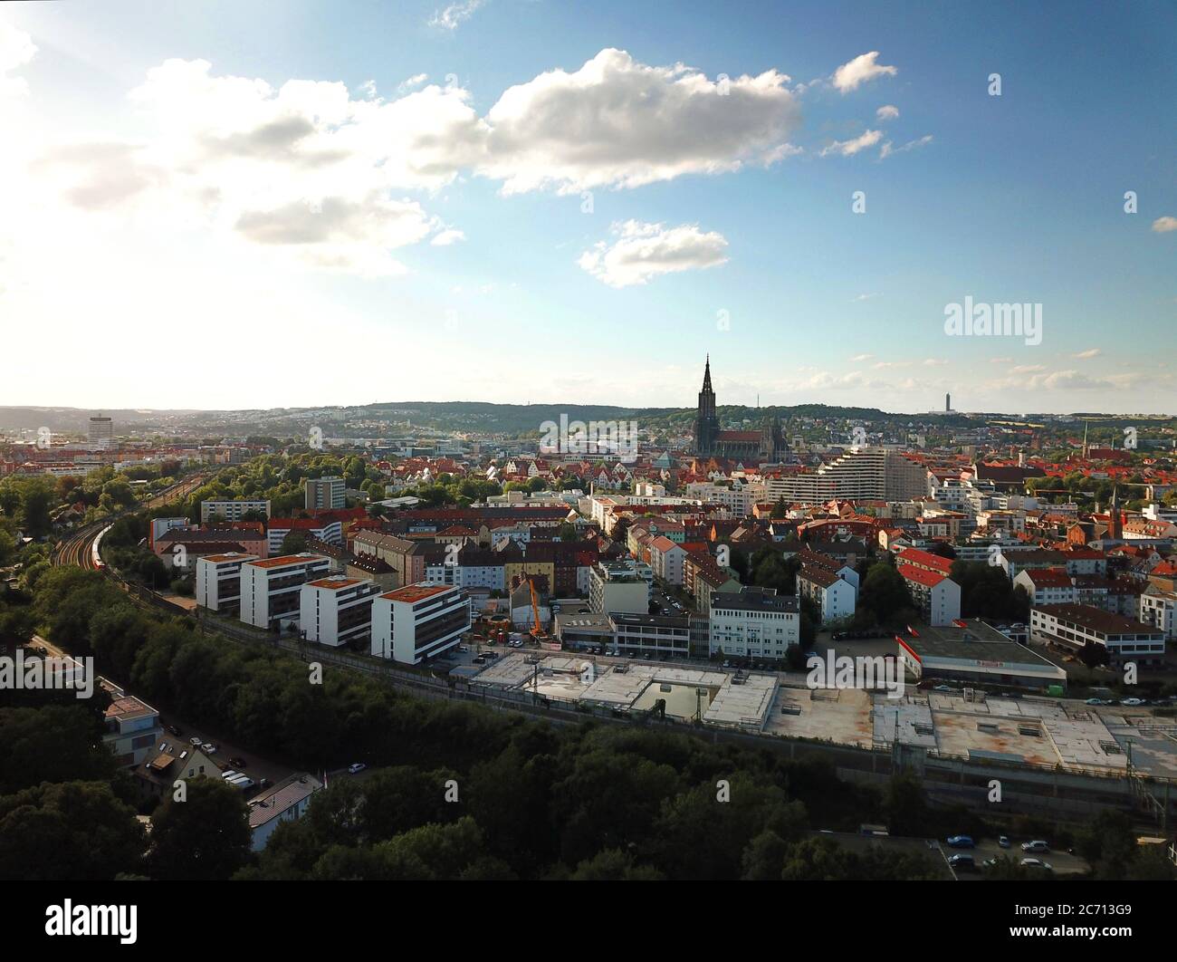 Ulm, Germania: Vista sulla città Foto Stock