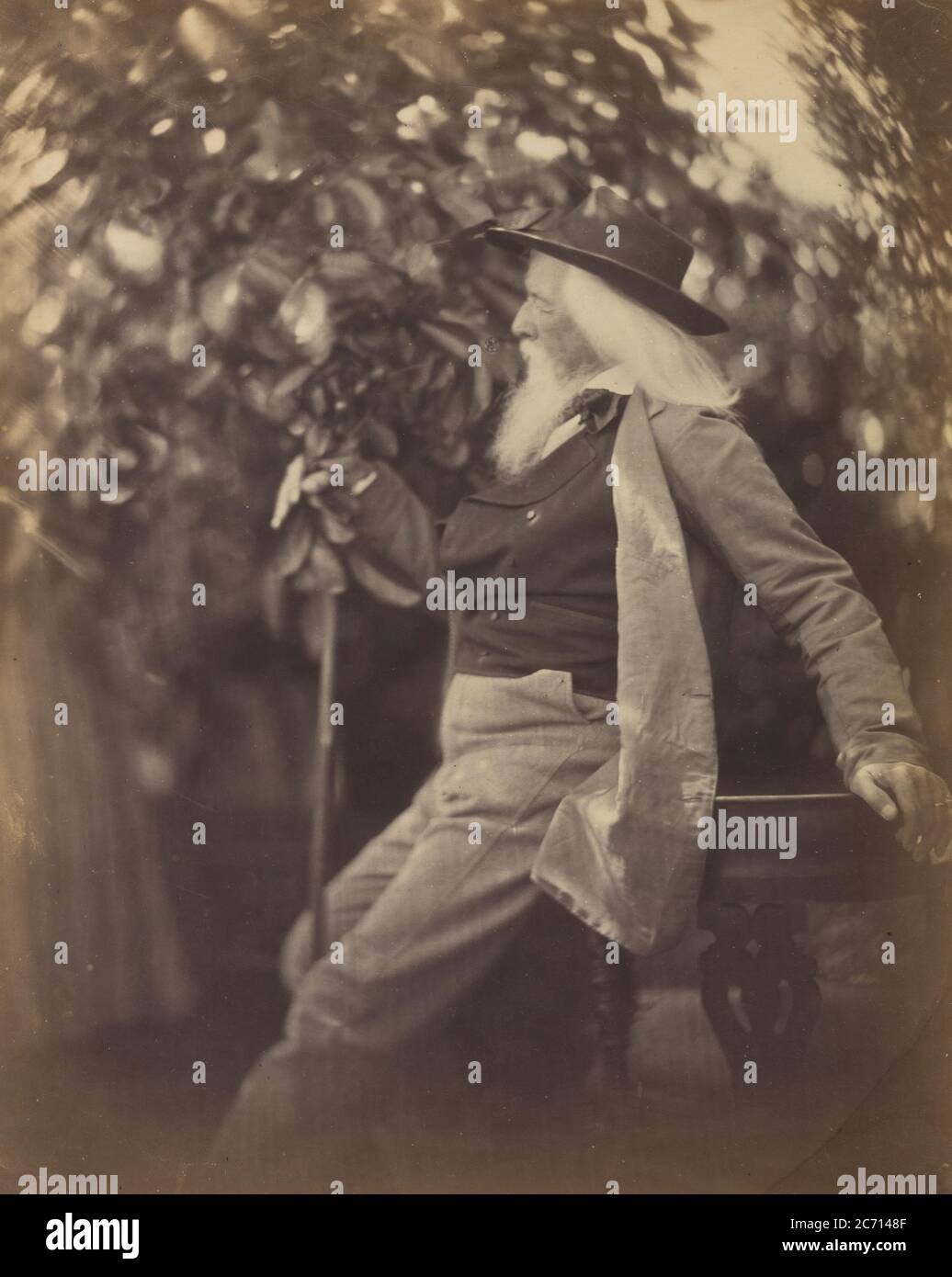 Charles Hay Cameron, Esq., nel suo Giardino a Freshwater, 1865-67. Foto Stock