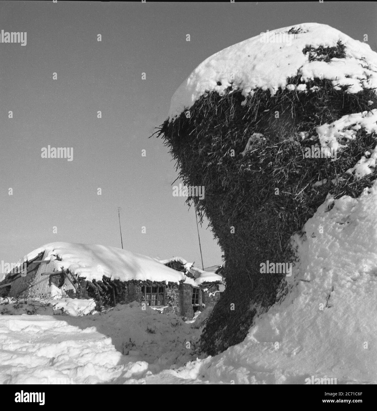 Fanganjiang assedio nordest di neve nera e bianca Foto Stock