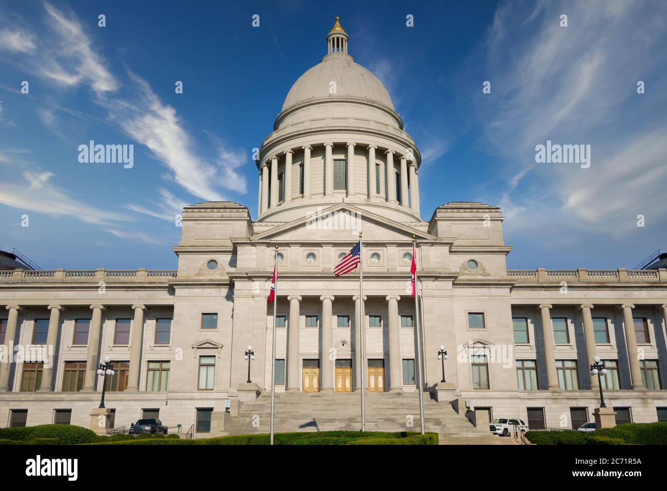 Arkansas state Capitol, il Campidoglio a Little Rock, Arkansas, USA. Foto Stock
