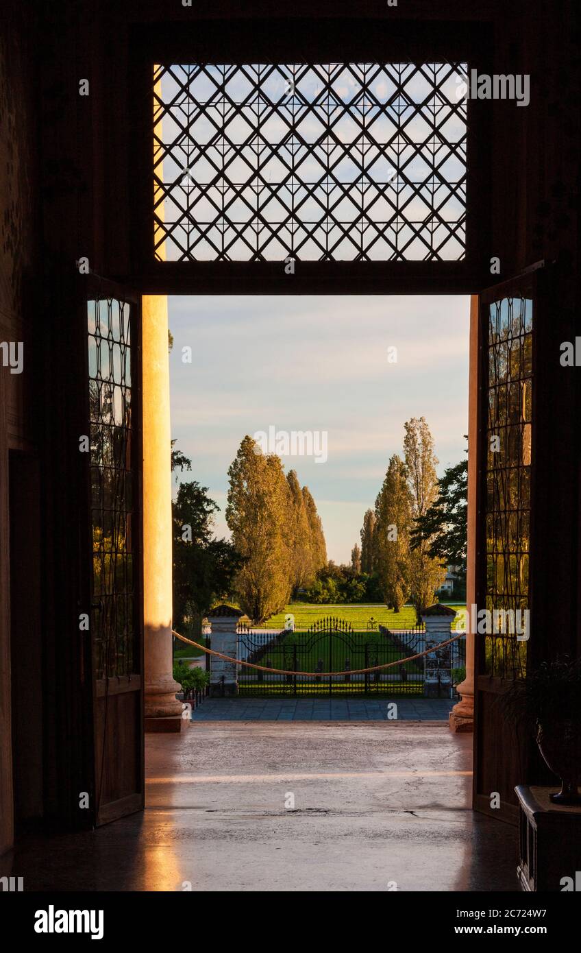 Italia Veneto Fanzolo - Villa Emo di Andrea Palladio Foto Stock