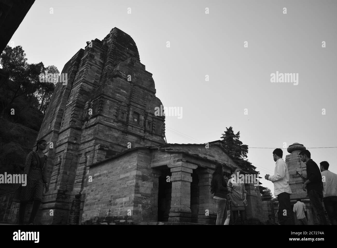 amicizia e vecchia architettura indiana Foto Stock