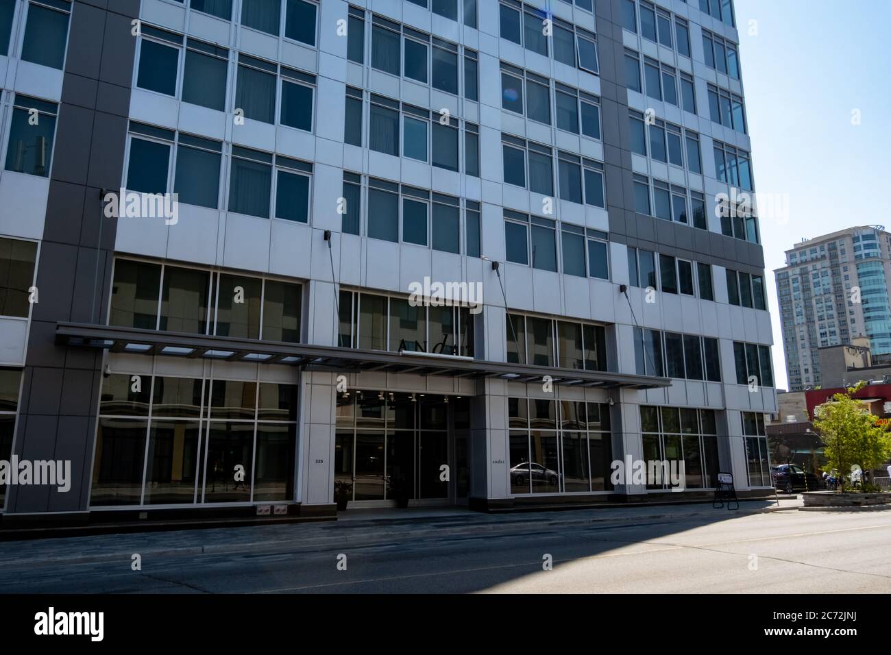 L'entrata al mercato Andaz Ottawa Byward nella catena Andaz Hotels di lussuosi alloggi boutique dalla Hyatt Hotels Corporation (NYSE: H). Foto Stock