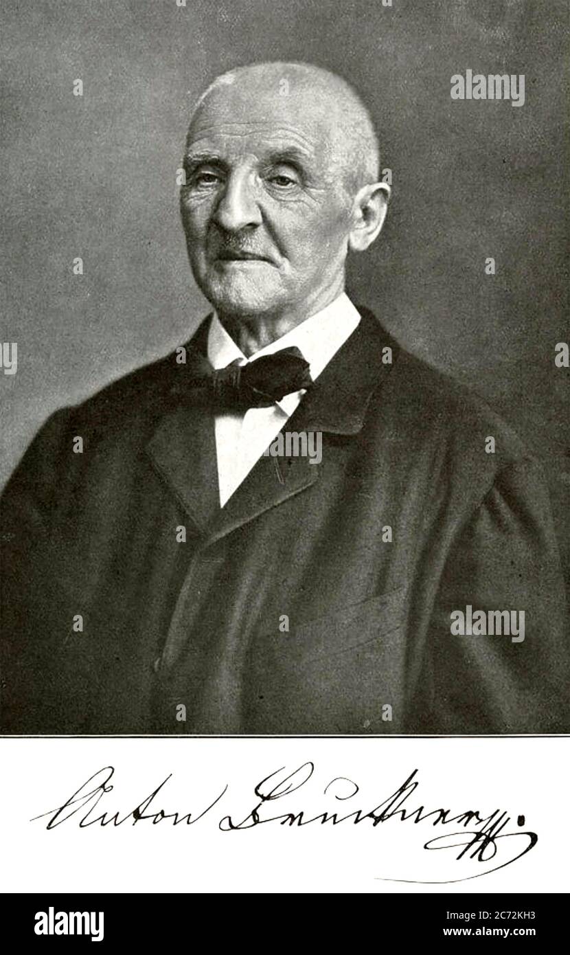 Anton BRUCKNER (1824-1896) compositore austriaco Foto Stock
